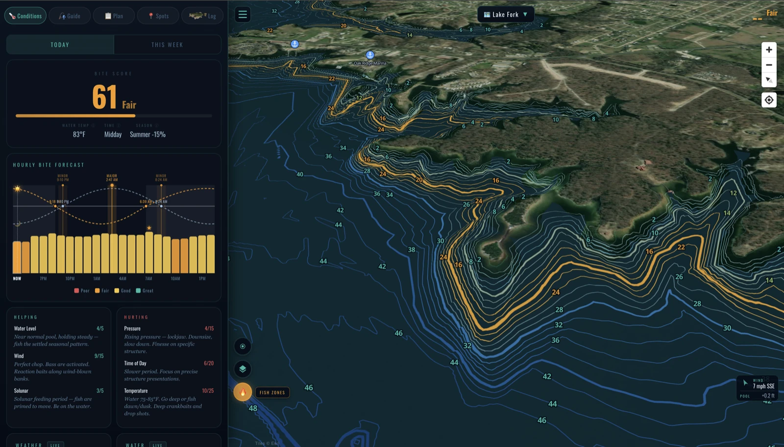 Survey-grade depth in 3D — Lake Fork, Texas