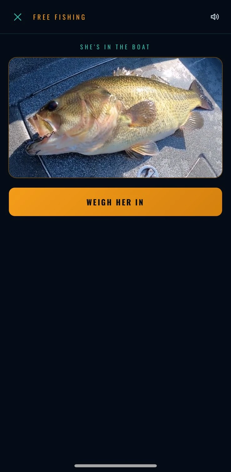 She's in the boat — a real catch, on video, before the weigh-in