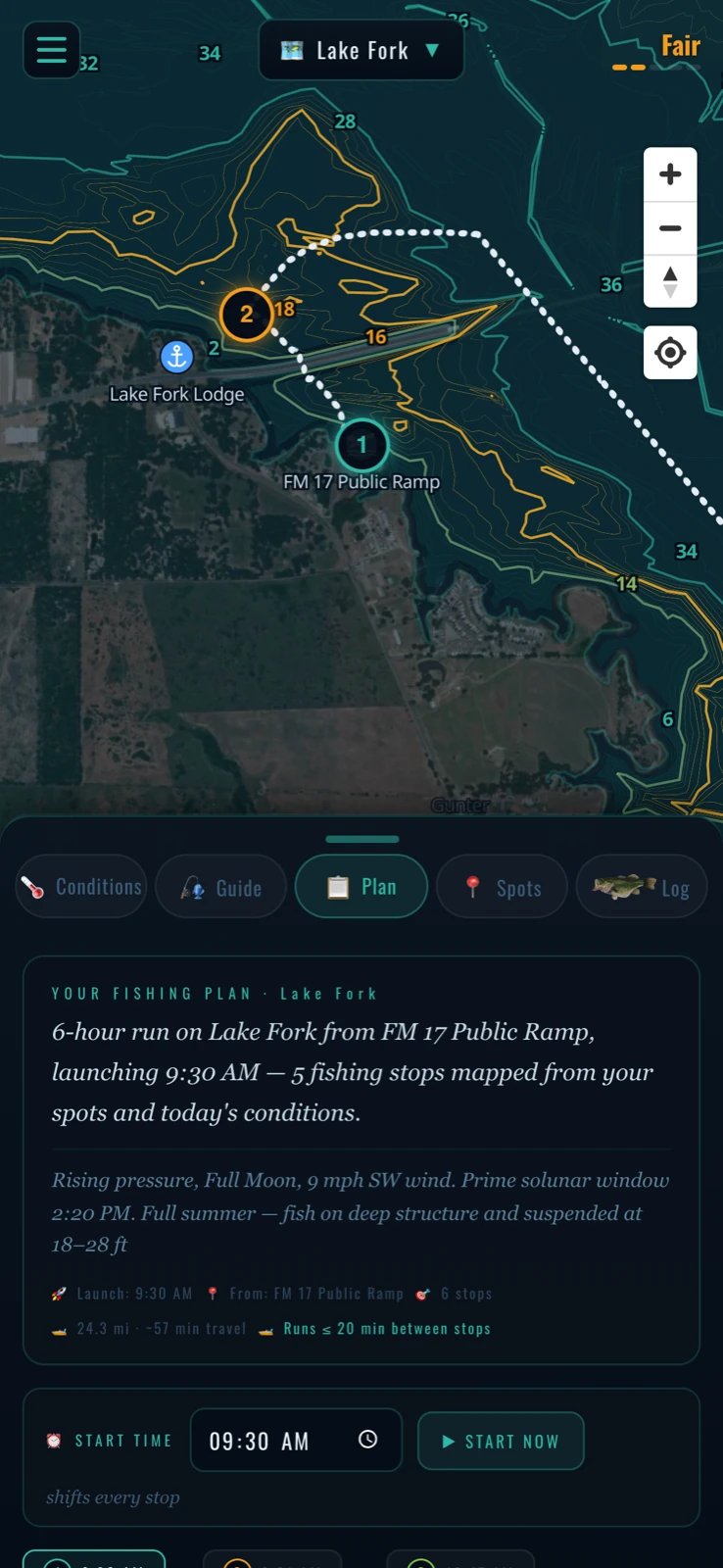 Your plan in your hand — Lake Fork, Texas