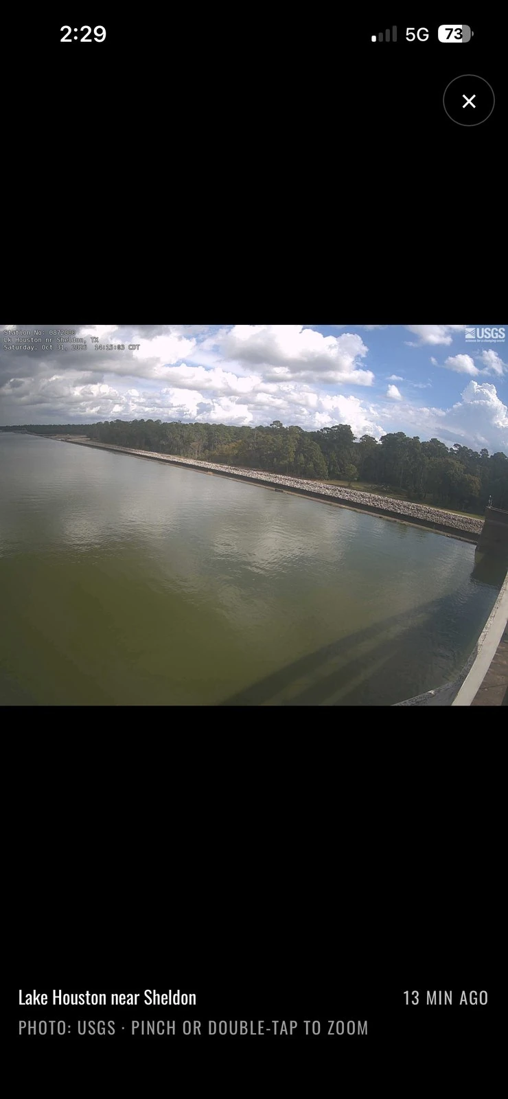 Tap a camera for the full-size photo, pinch to zoom — Lake Houston near Sheldon